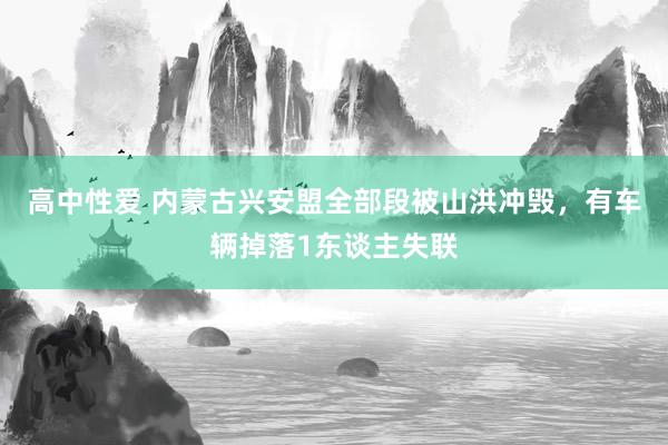 高中性爱 内蒙古兴安盟全部段被山洪冲毁，有车辆掉落1东谈主失联