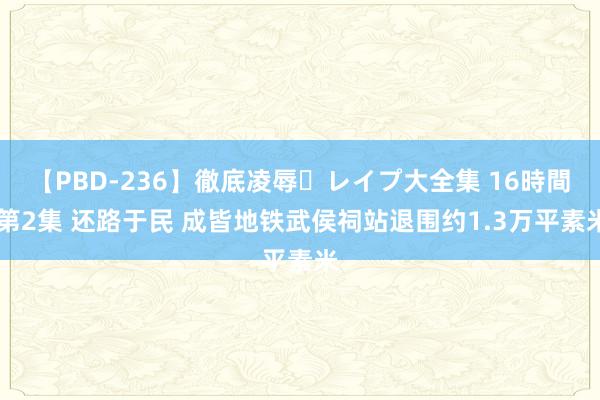 【PBD-236】徹底凌辱・レイプ大全集 16時間 第2集 还路于民 成皆地铁武侯祠站退围约1.3万平素米