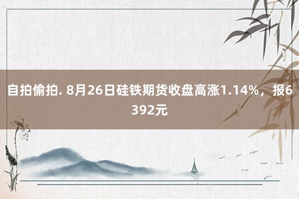 自拍偷拍. 8月26日硅铁期货收盘高涨1.14%，报6392元